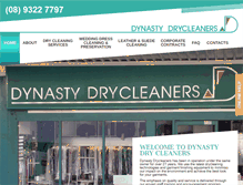 Tablet Screenshot of dynastydrycleaners.com